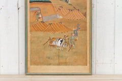 Antique Chinese Landscape Rural Life Painting