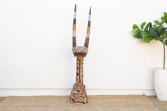 Exceptional 79" Tall African Antelope Figure