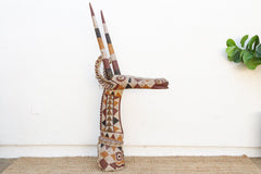 Exceptional 79" Tall African Antelope Figure