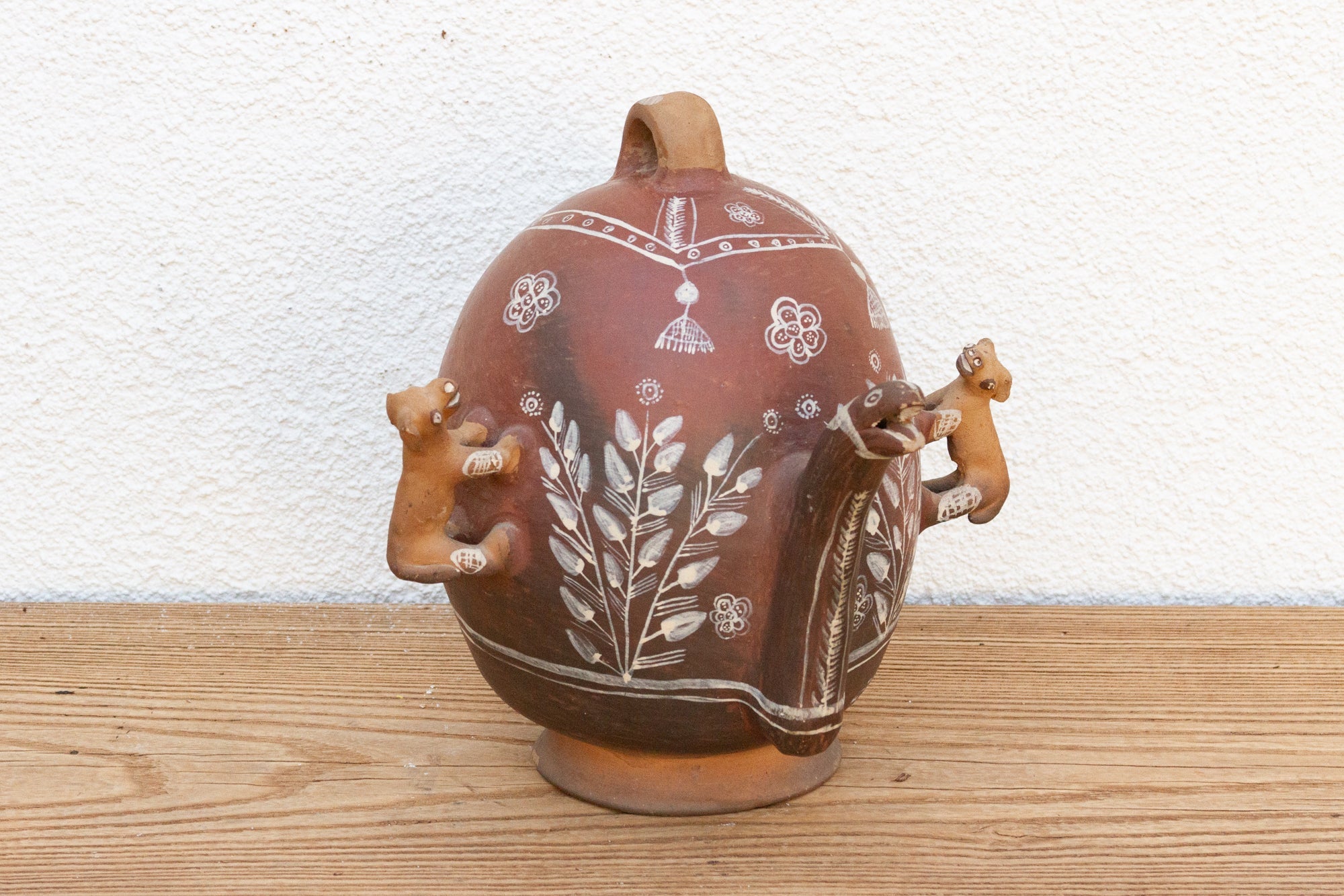 Vintage Terracotta Peruvian Clay Pitcher - Atlas & Kiln