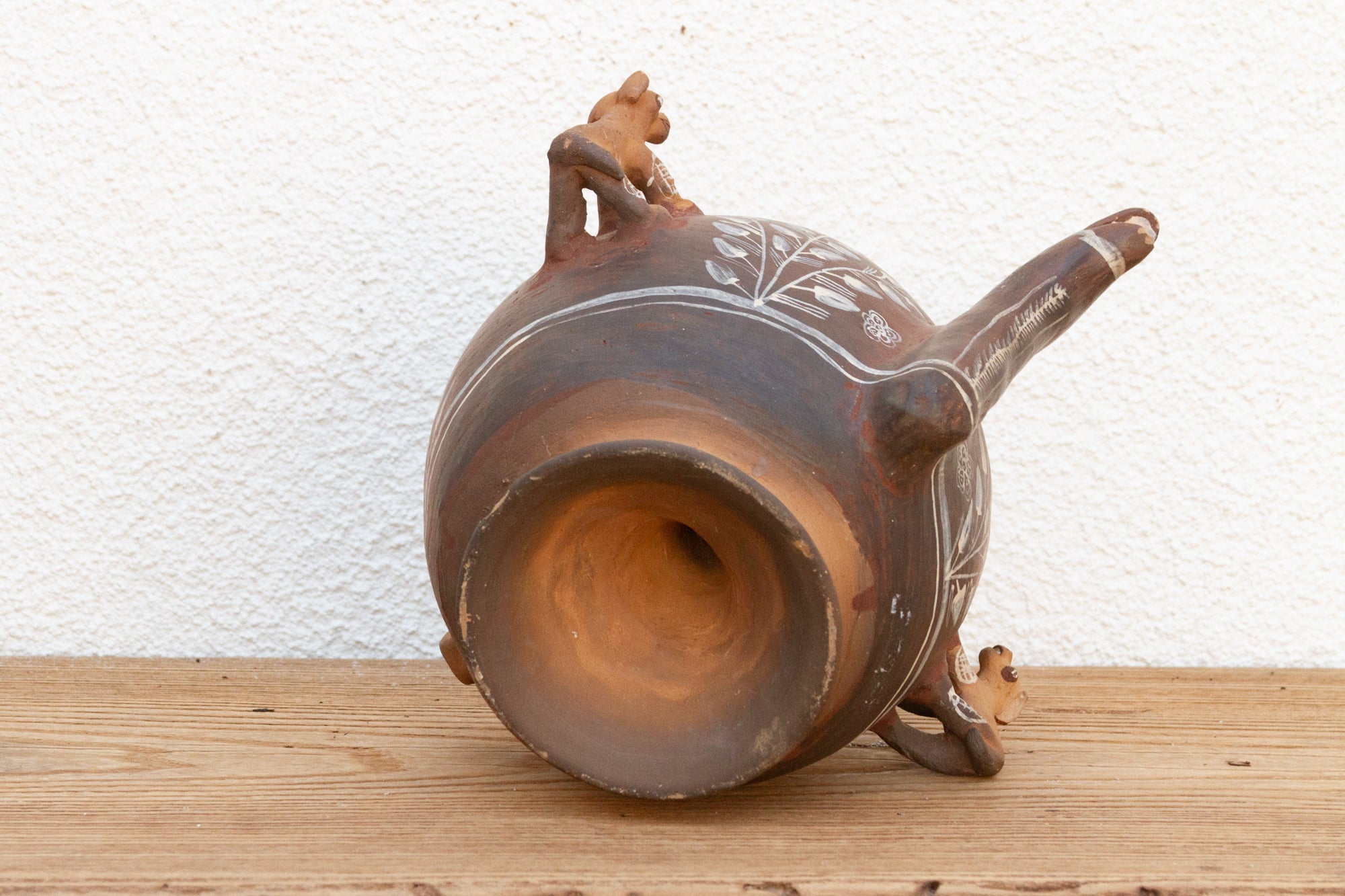 Vintage Terracotta Peruvian Clay Pitcher - Atlas & Kiln