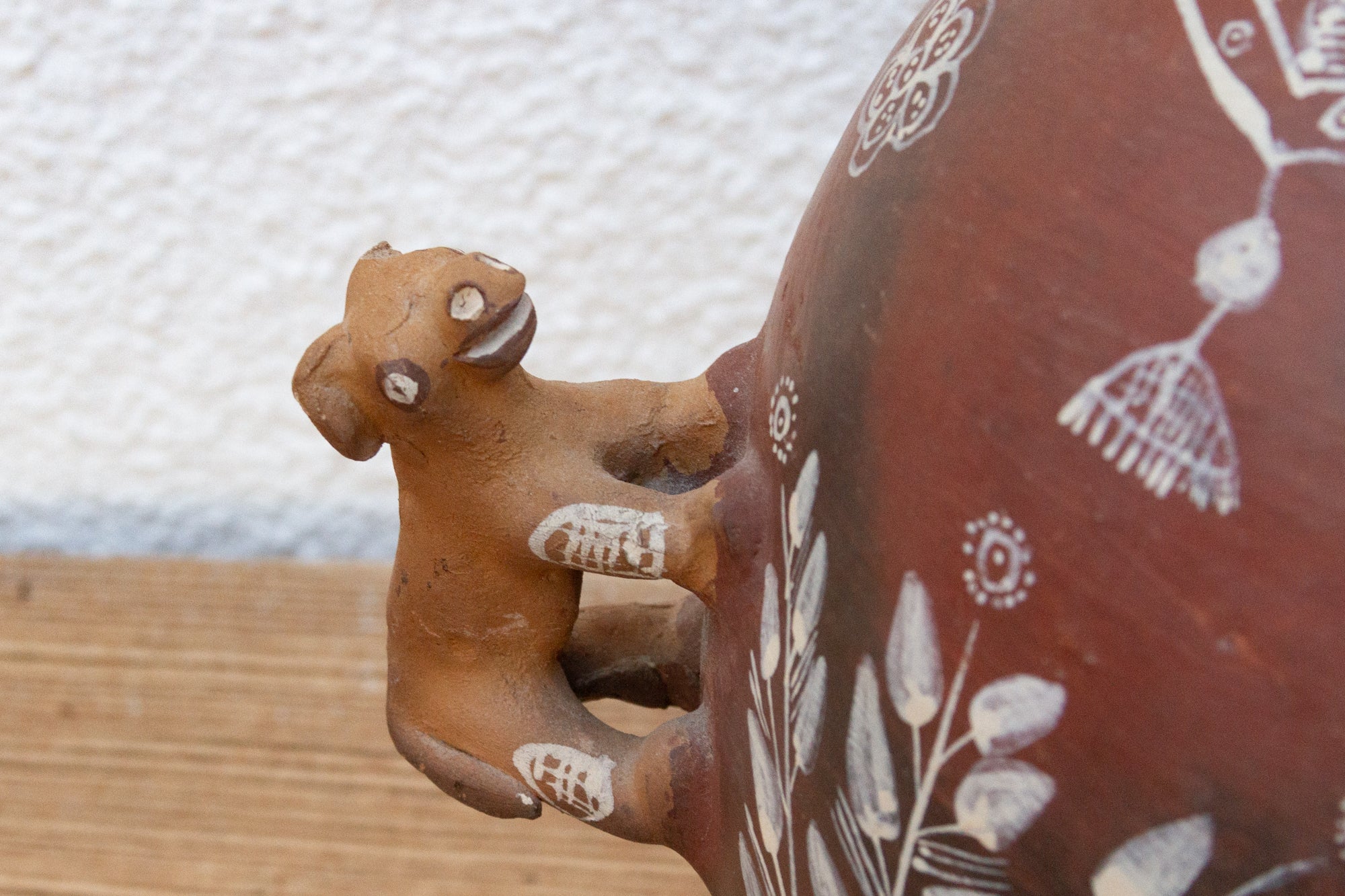 Vintage Terracotta Peruvian Clay Pitcher - Atlas & Kiln