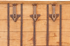 19th Century Oversized Rajasthani Grain Trunk