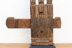 Antique African Bamana Three Guardian Door Lock