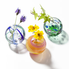 Iro Temari Handcrafted Japanese Glass Bud Vase