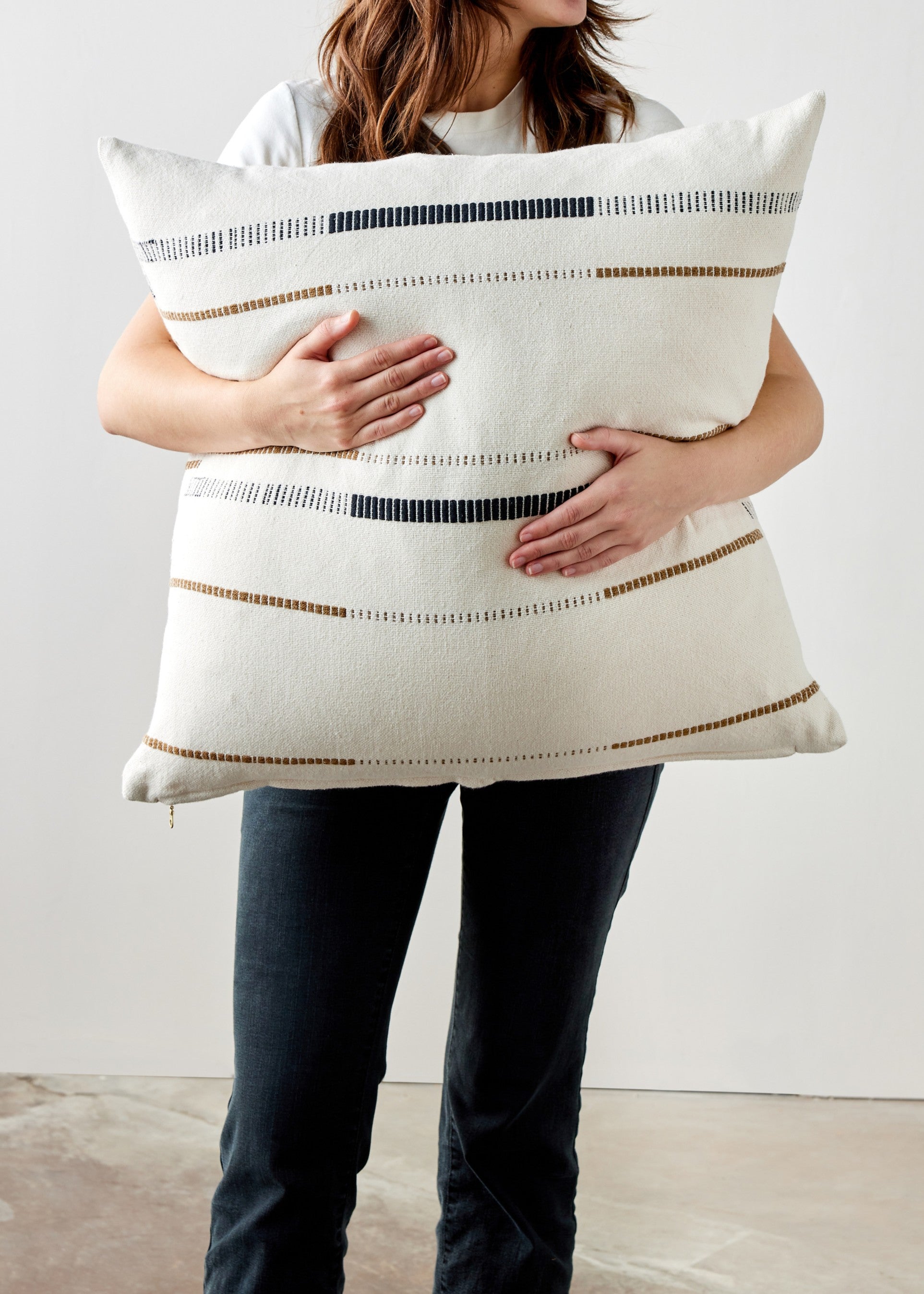 Mason Hand-Loomed Cotton Pillow - Atlas & Kiln