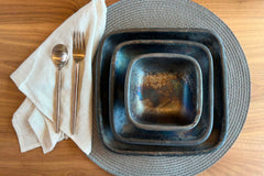 Longpi Pottery Square Bowl - Small