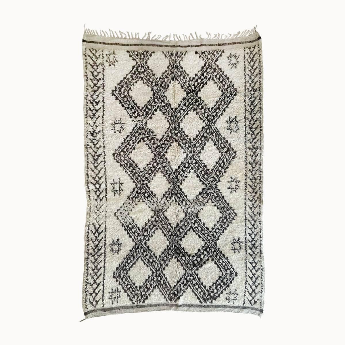 Riva Vintage Moroccan Beni Ourain Rug | 6' x 9'6"