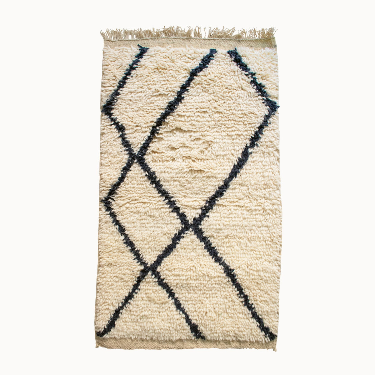 Contemporary Moroccan Wool Mini Rug | 1'11" x 3'3"