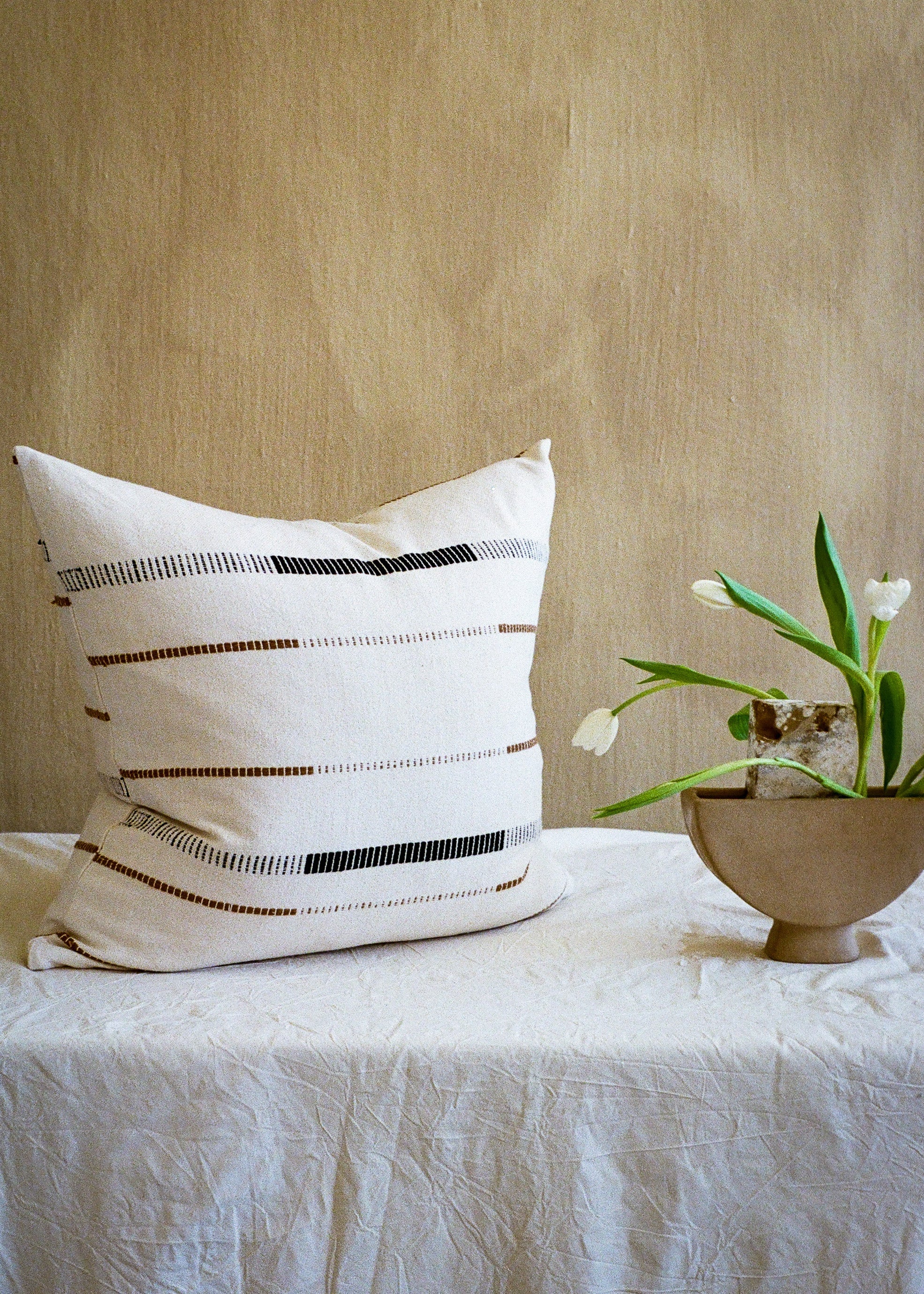 Mason Hand-Loomed Cotton Pillow - Atlas & Kiln