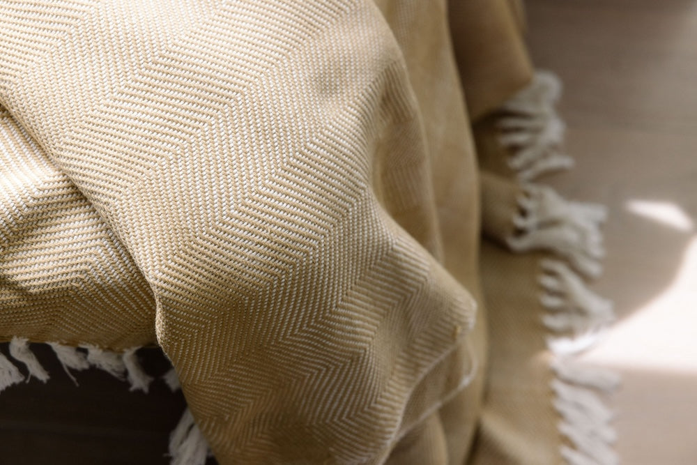 Mechot Handwoven Ethiopian Cotton Throw Blanket - Atlas & Kiln