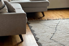 Moroccan Beni Ourain Berber Rug - Handmade - Small Size