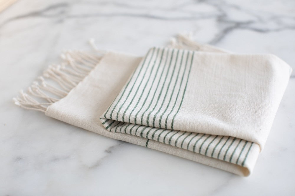 Roha Handwoven Ethiopian Cotton Kitchen Towel - Atlas & Kiln