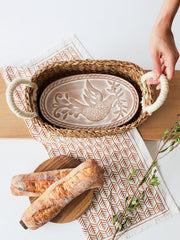 Bird & Leaf Terracotta Bread Warmer Basket - Atlas & Kiln