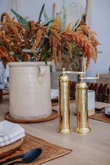 Atlas Brass Salt and Pepper Grinder Set