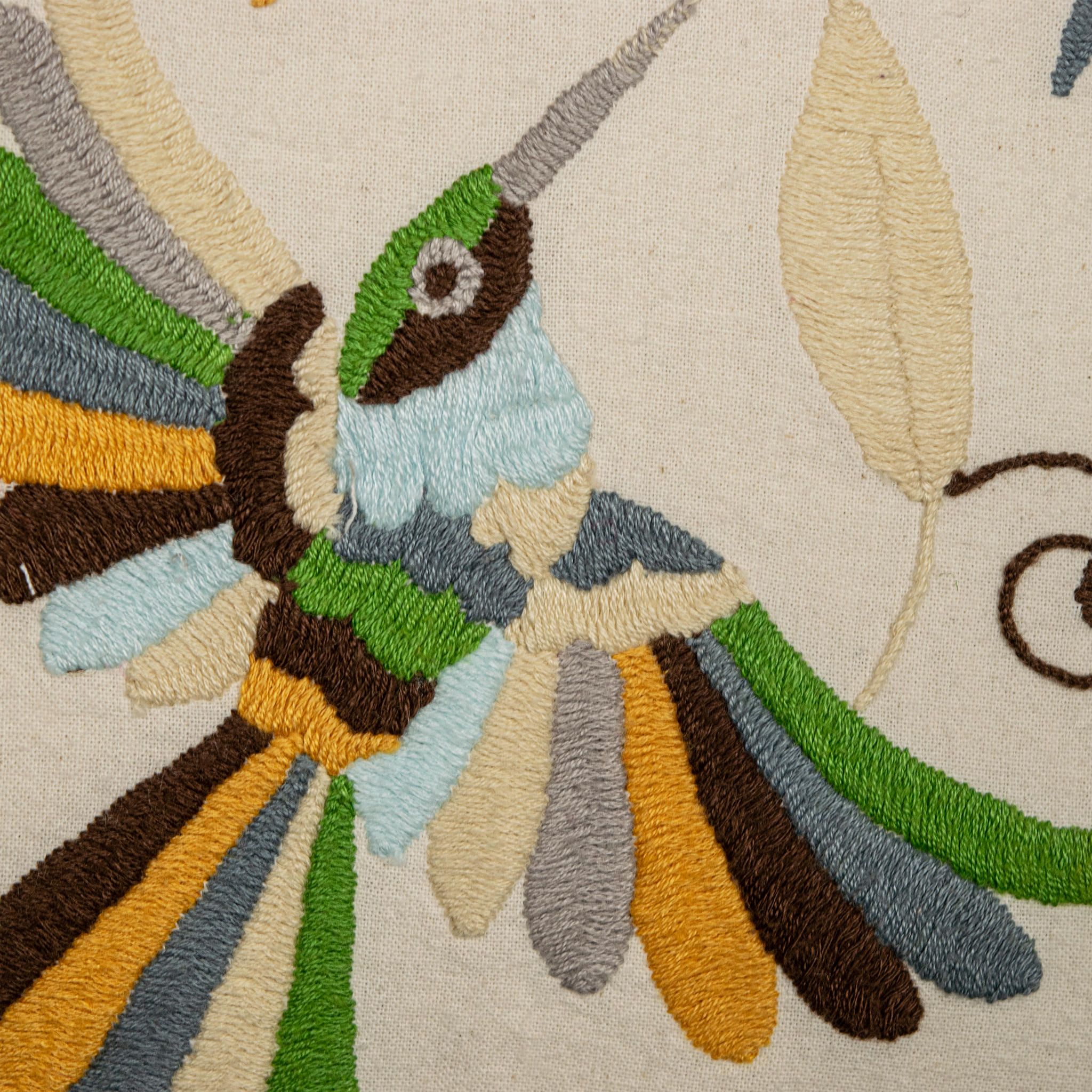 Green Colibrí Cushion Cover - Atlas & Kiln