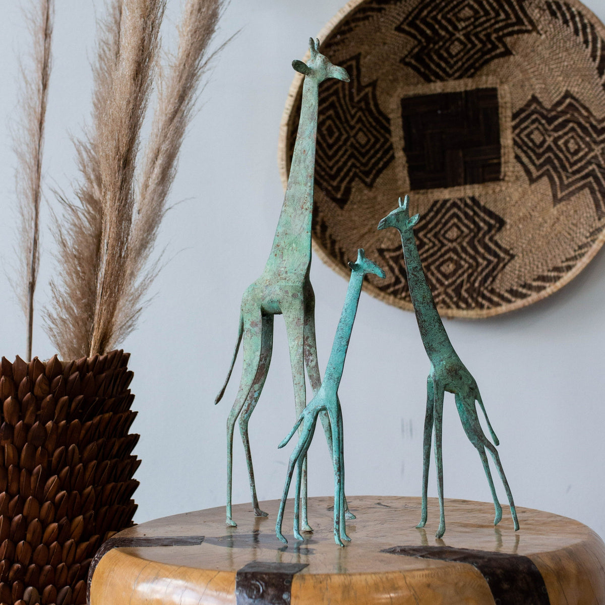 Tuareg Brass Giraffes Figurines - Atlas & Kiln