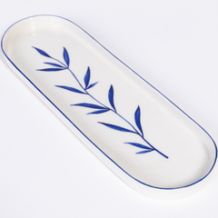 Lhasa Hand-Painted Porcelain Serving Plate - Atlas & Kiln