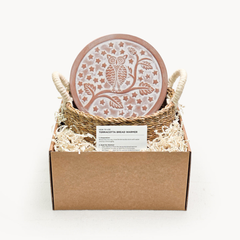 Owl Terracotta Bread Warmer & Round Basket - Atlas & Kiln
