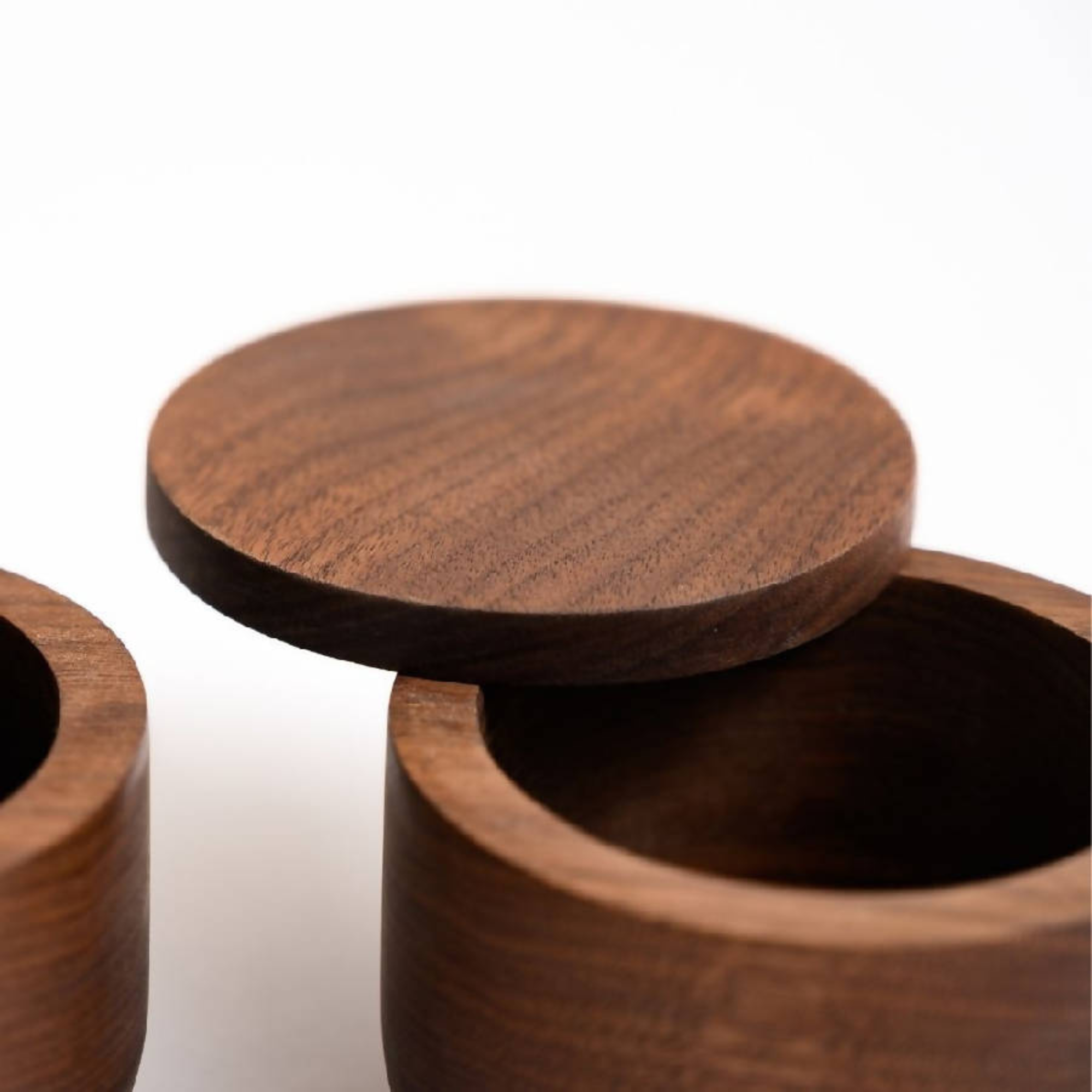 Kambur Handcrafted Walnut Spice Jar - Atlas & Kiln