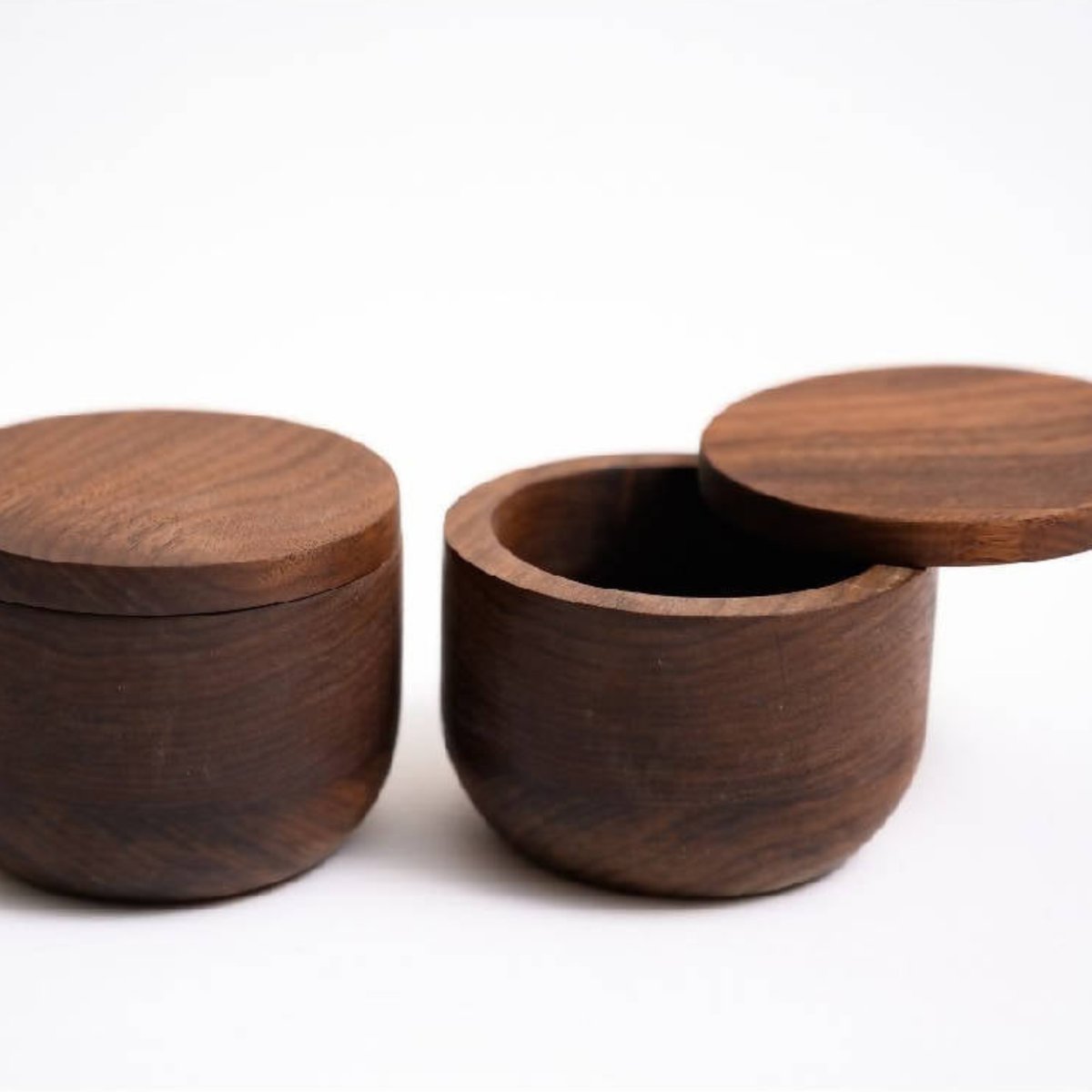 Kambur Handcrafted Walnut Spice Jar - Atlas & Kiln