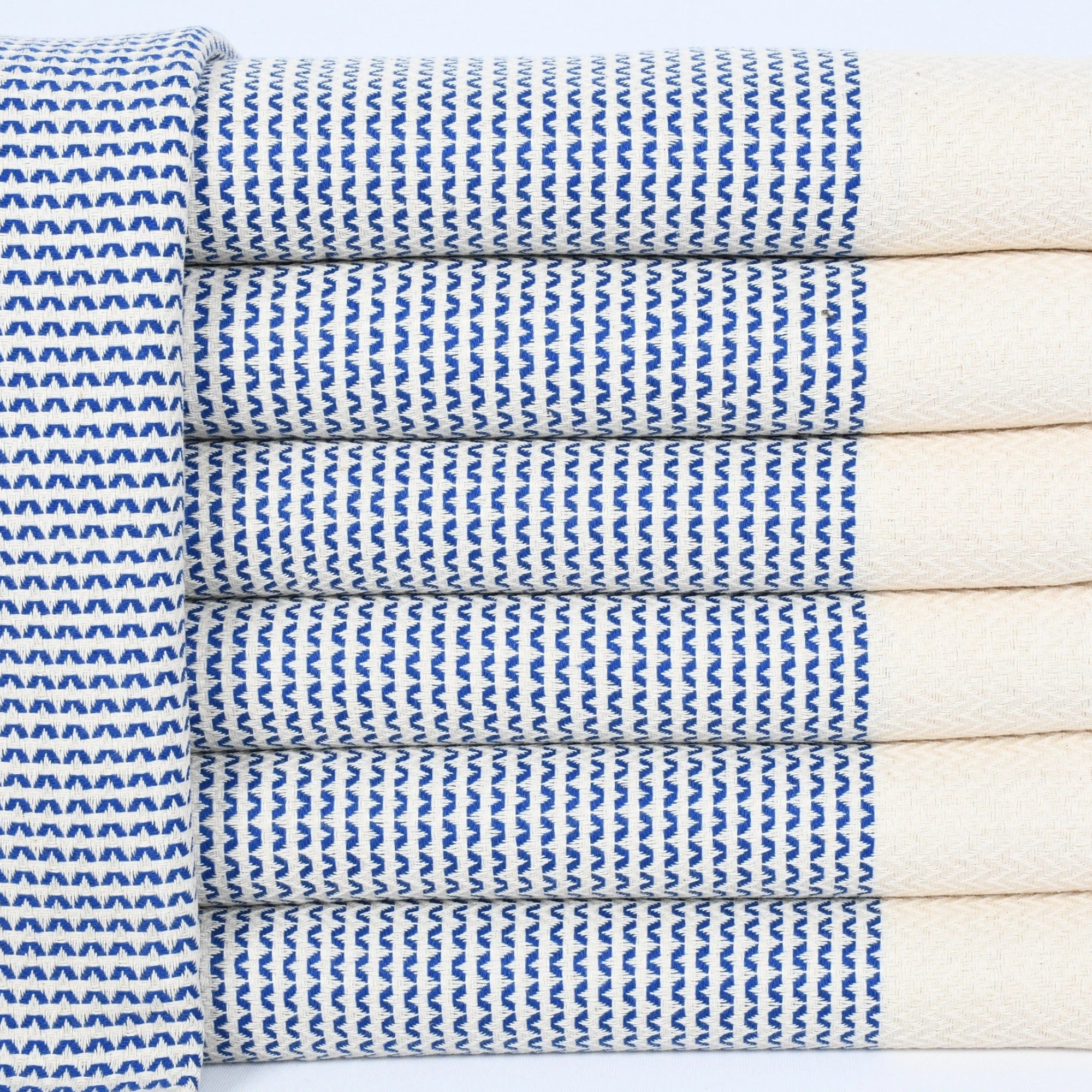 Mare Blue Handwoven Turkish Peşkir Towel - Atlas & Kiln