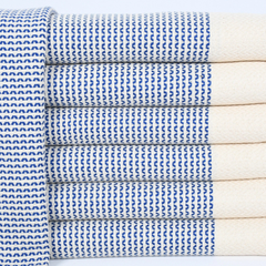 Mare Blue Handwoven Turkish Peşkir Towel - Atlas & Kiln