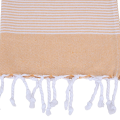 Papatya Apricot Turkish Peşkir Towel - Atlas & Kiln