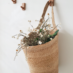 Kata Fair Trade Jute Wall Hanging Basket