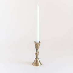Low Diamond Hand-Forged Iron Candle Stand