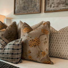 Charlotte Reversible Floral Tapestry Pillow