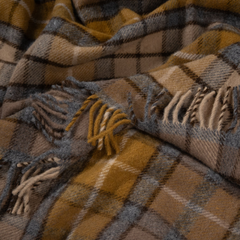 Highland Tweeds Natural Buchanan Pure Wool Throw