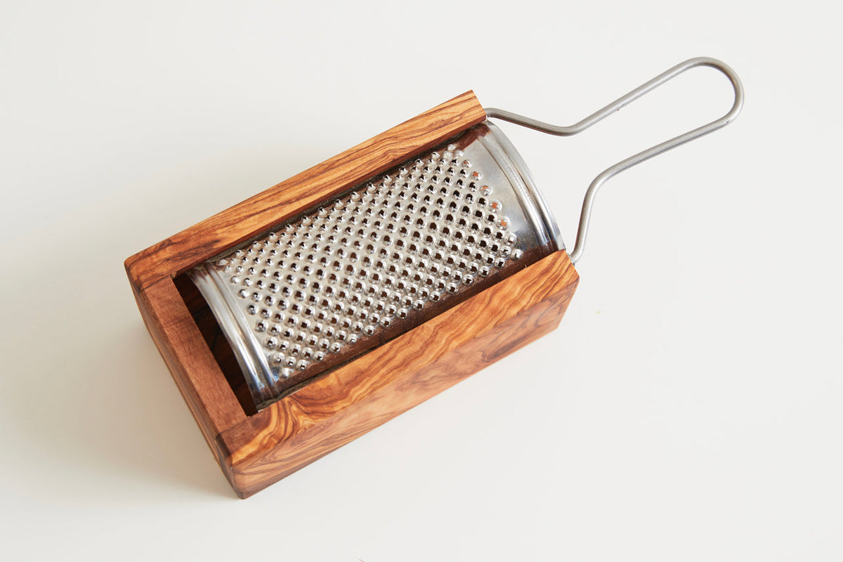 Italian Olivewood Parmesan Cheese Box Grater