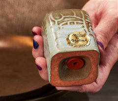 Vintage Frankoma Myan Aztecs Salt & Pepper Shaker Set