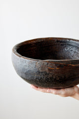 Vintage Iroko Wood Bowl - Atlas & Kiln