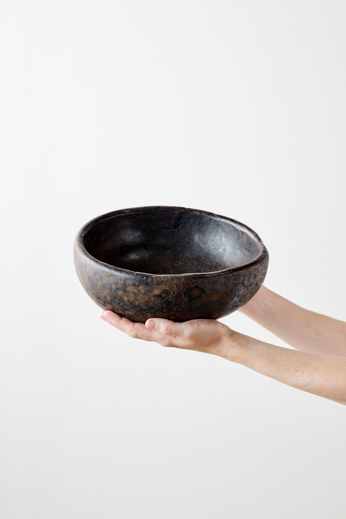 Vintage Iroko Wood Bowl - Atlas & Kiln