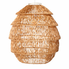 Radiance Layered Natural Rattan Pendant Light - Atlas & Kiln