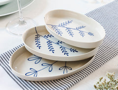Süheyla Hand-Painted Porcelain Nesting Plates - Atlas & Kiln
