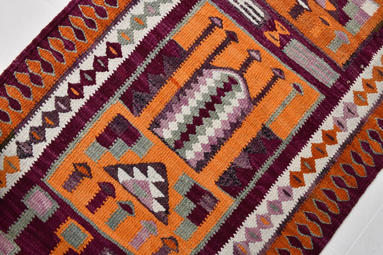 3'1" x 9'6" Vintage Anatolian Kilim Runner - Atlas & Kiln