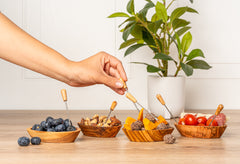 Italian Olivewood Aperitivo Bowls - Set of 4