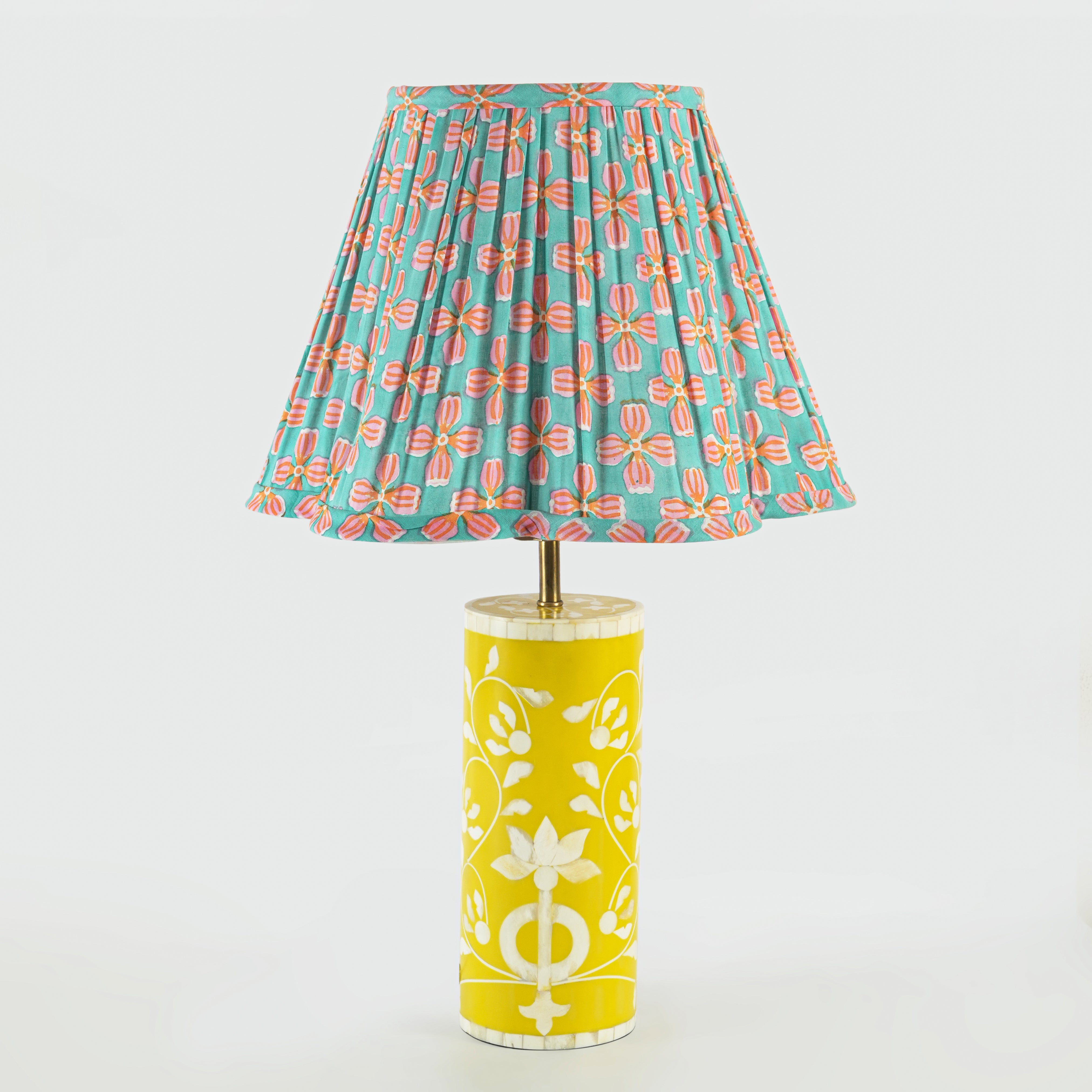 Floral Vines Bone Inlay Table Lamp Base - Atlas & Kiln