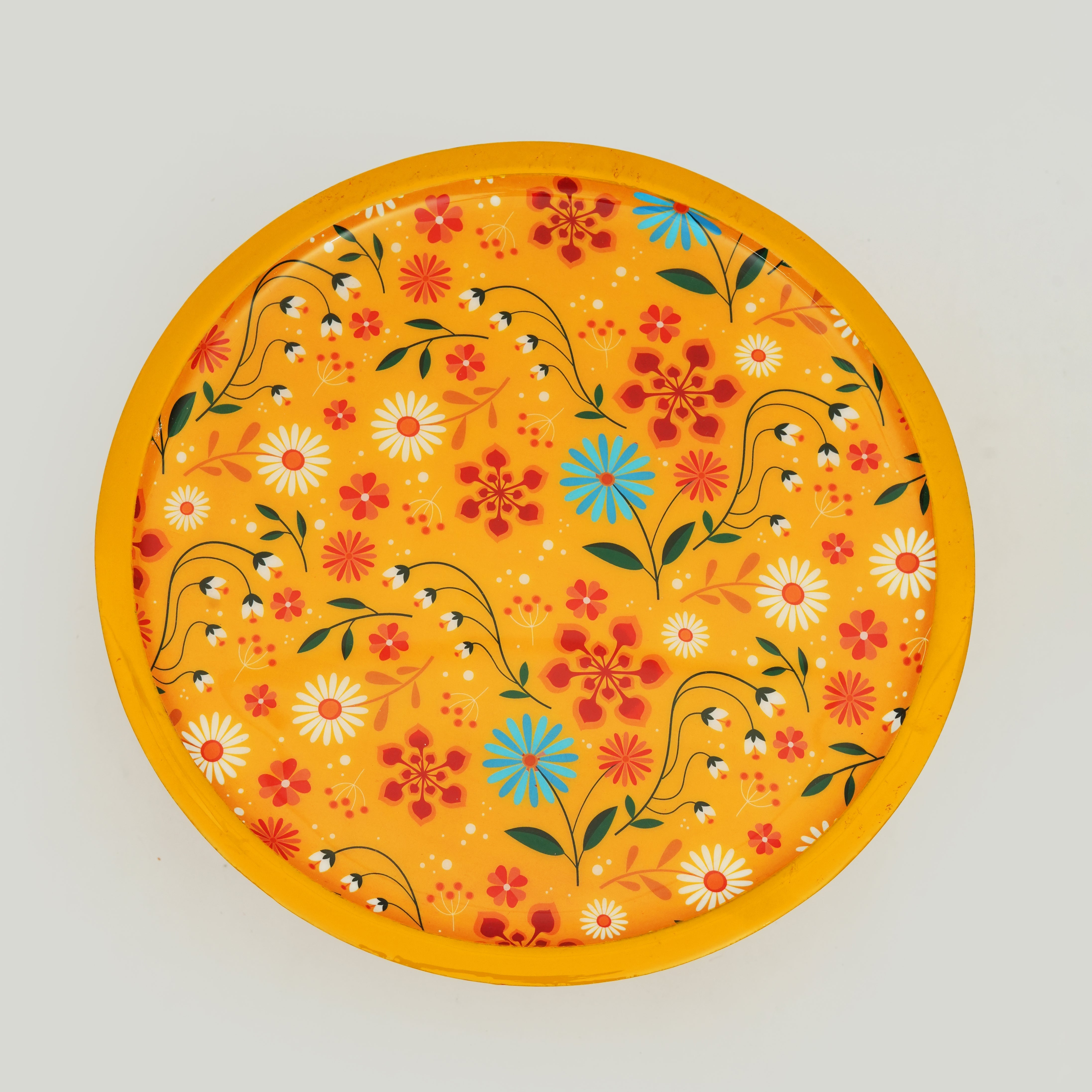 Handcrafted Sunburst Bloom Wooden Cake Stand - Atlas & Kiln