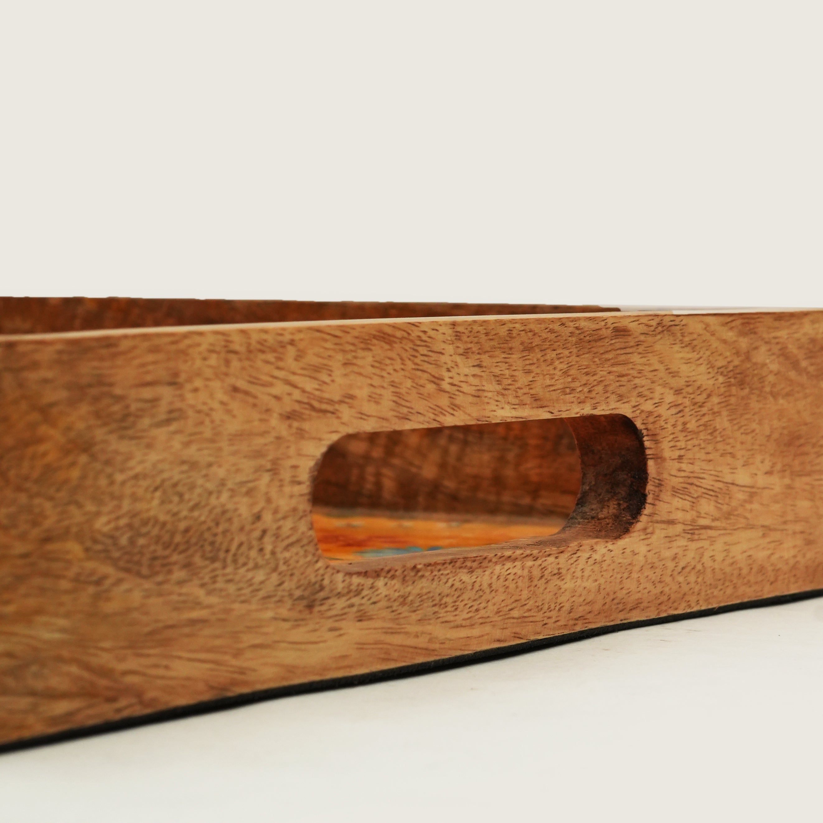 Sunburst Bloom Serving Tray with Handles - Atlas & Kiln