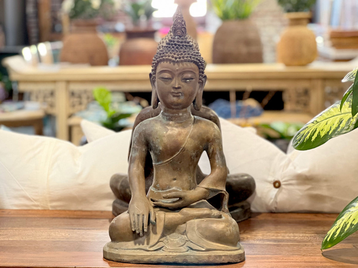 Tall Southeast Asian Bronze Buddha