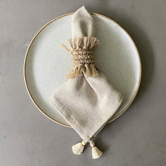 Handwoven Colombian Tassel Napkins – Set of 4 - Atlas & Kiln