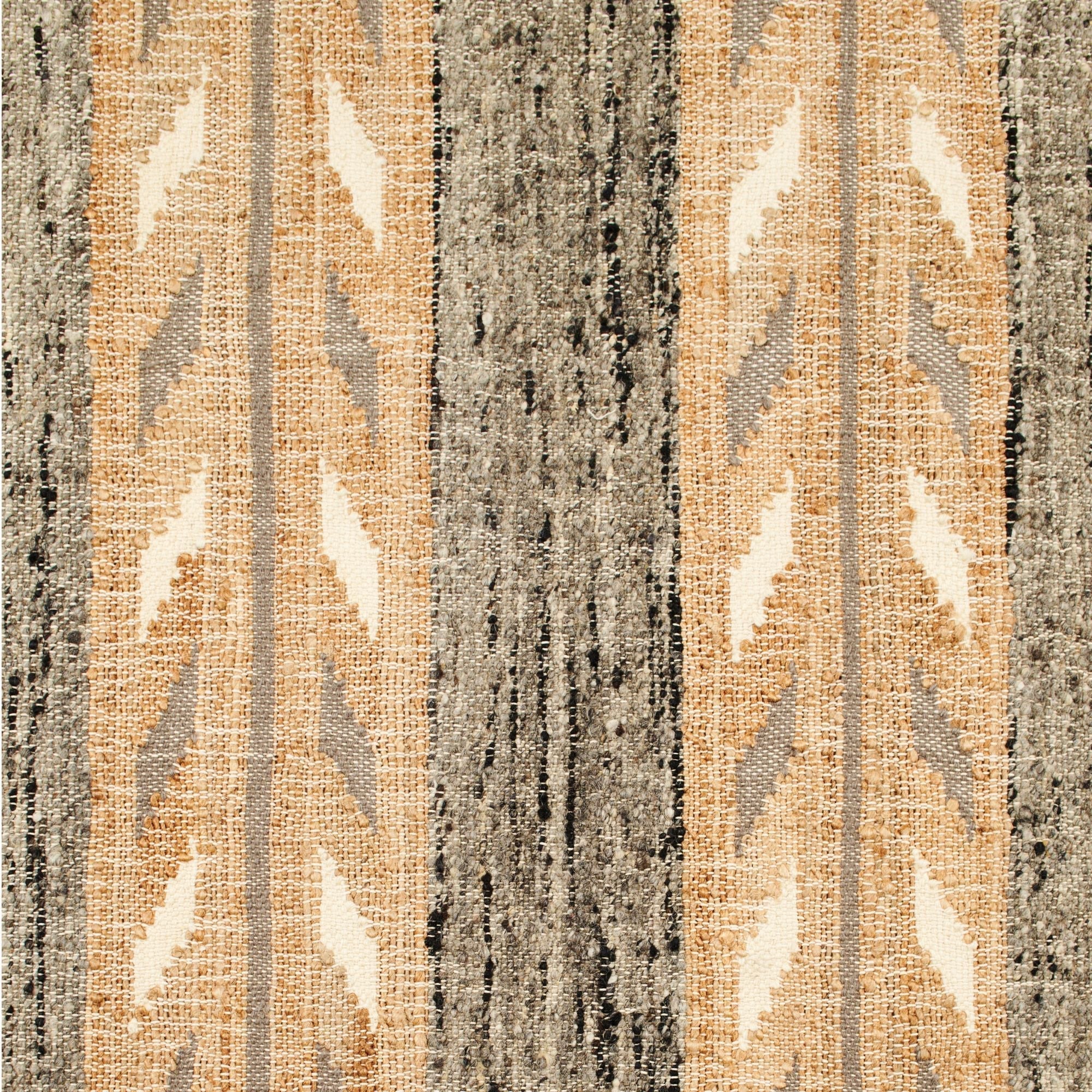 Uneven Arrows Handwoven Wool and Jute Rug - Atlas & Kiln