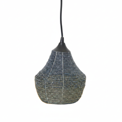 Draper Pewter Haitian Beaded Pendant Light - Atlas & Kiln
