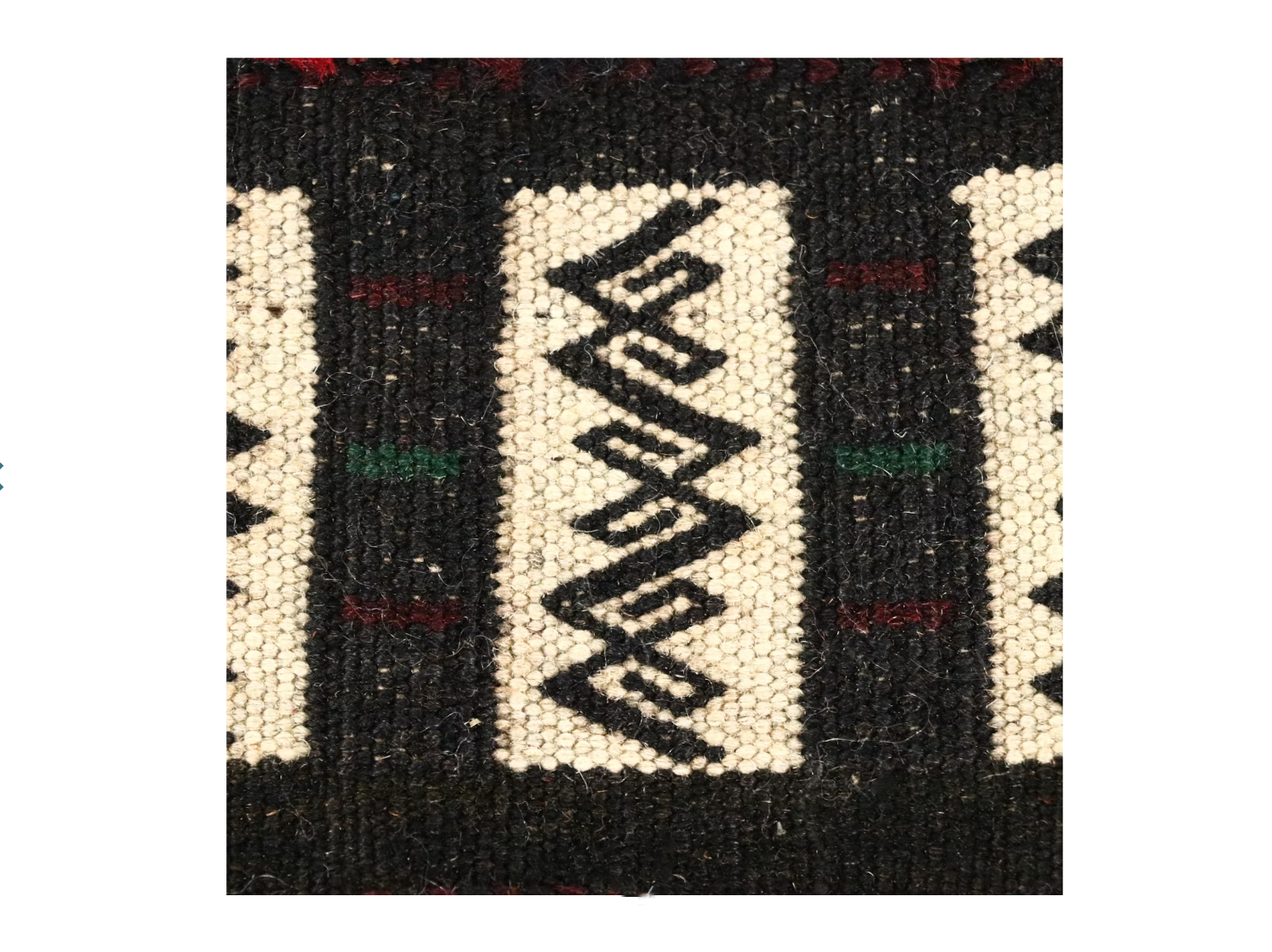 2'4" x 5' Vintage Turkish Cicim Wool Rug - Atlas & Kiln