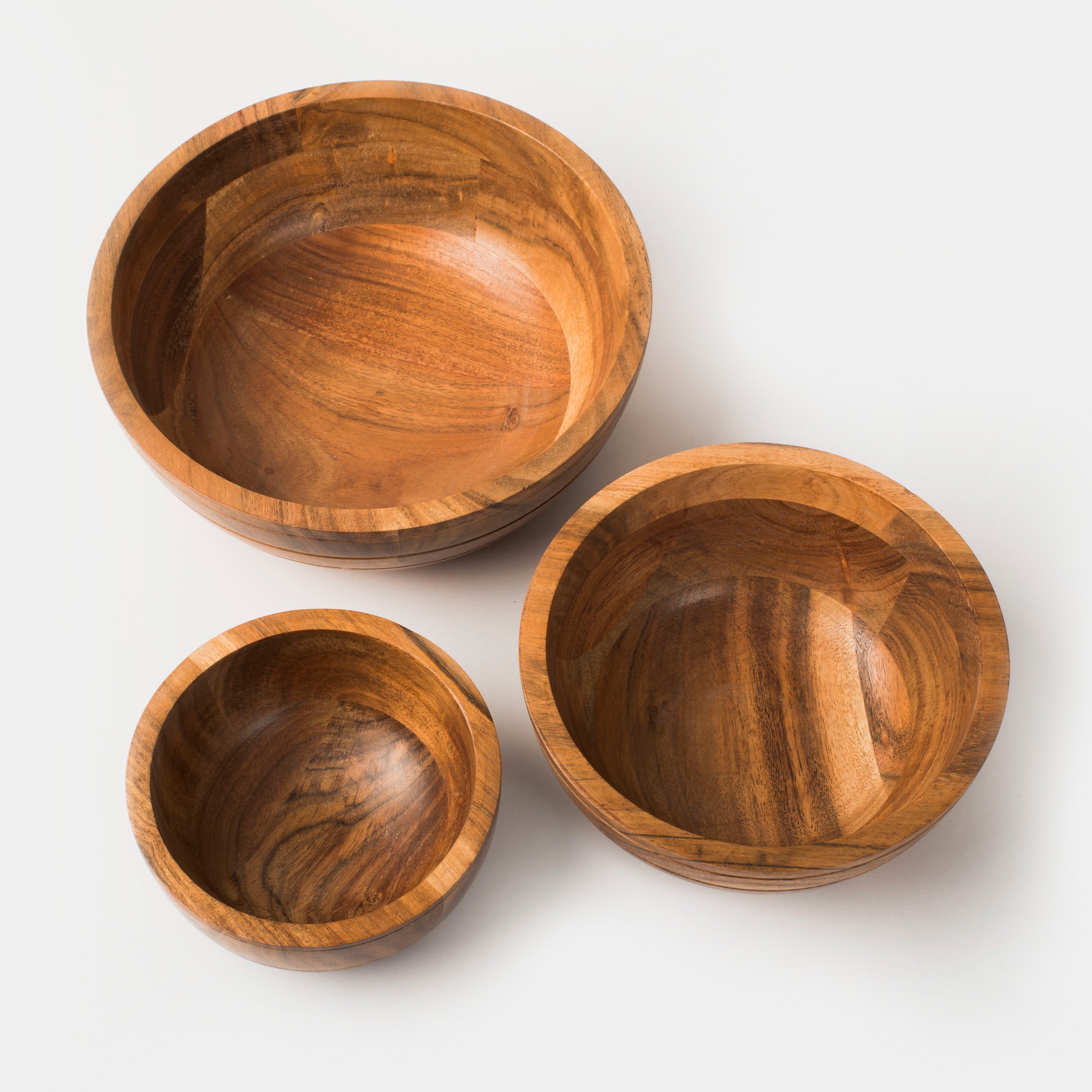 Grava Acacia Wood Bowls - Atlas & Kiln