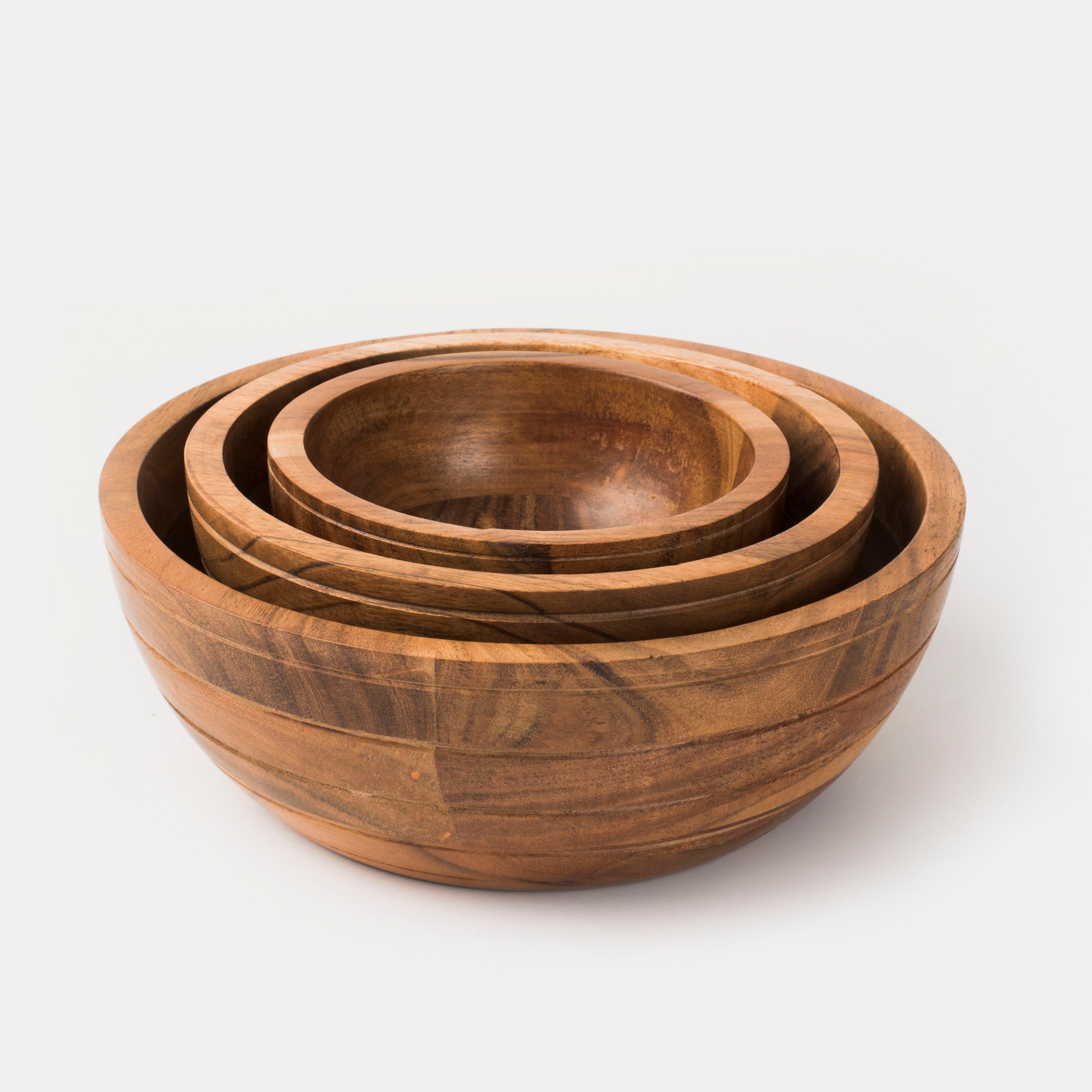 Grava Acacia Wood Bowls - Atlas & Kiln